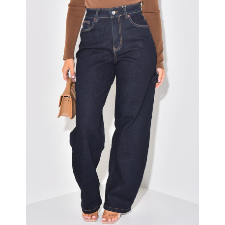 Ballon-Jeans carpenter blau roh