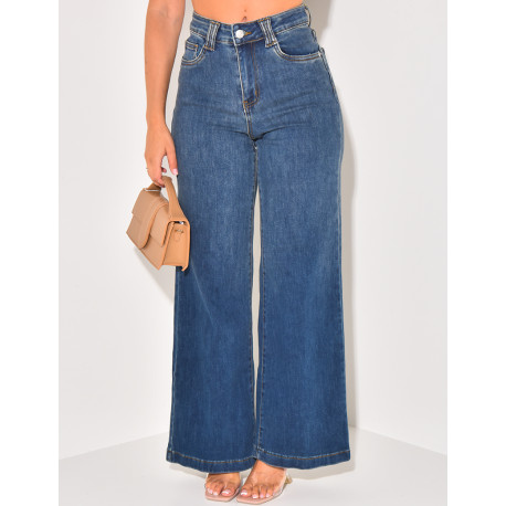 Jeans mit breitem Schnitt Stretchy