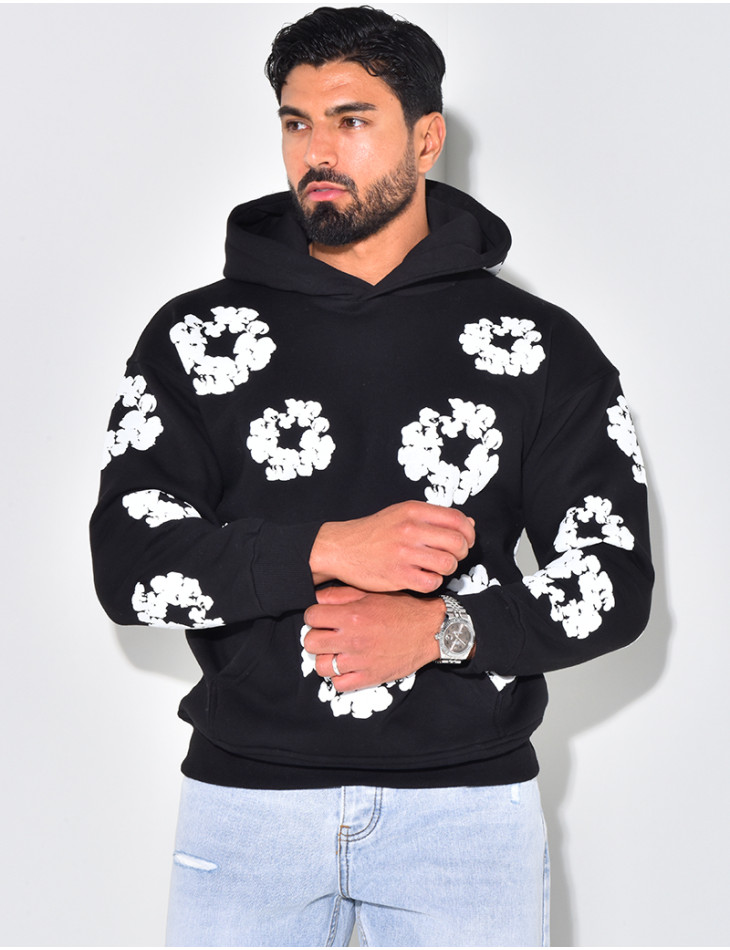 Sweat à fleurs