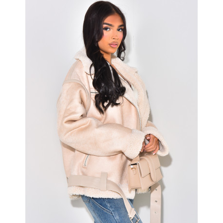 Sheepskin inner bomber