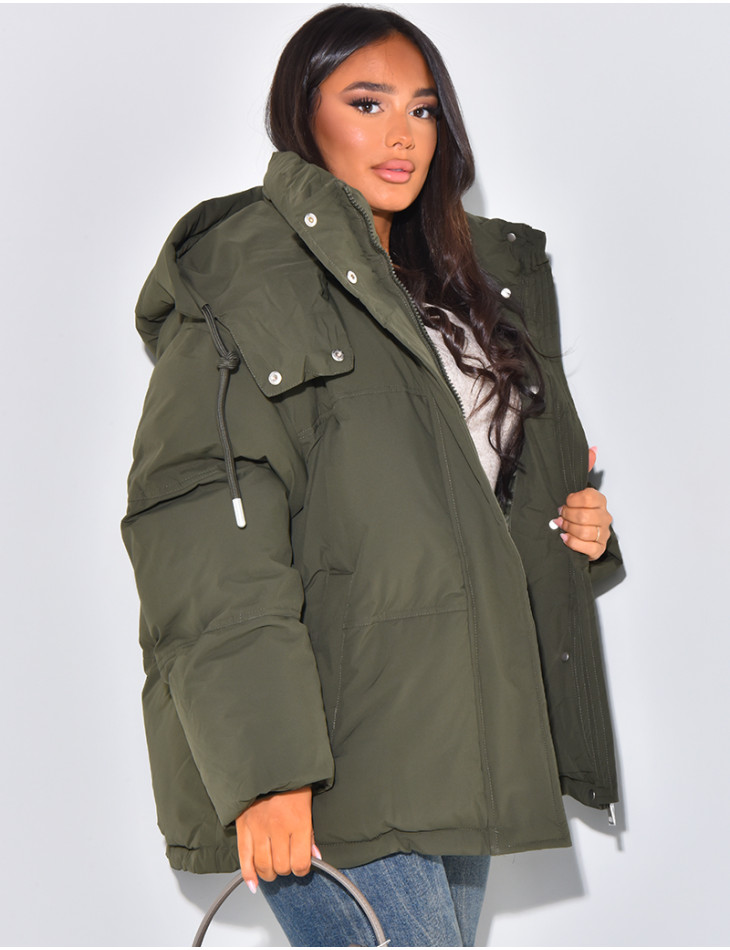 Gesteppte Oversize-Daunenjacke