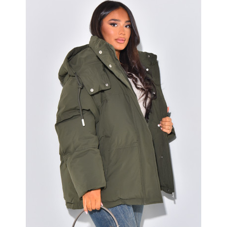 Gesteppte Oversize-Daunenjacke