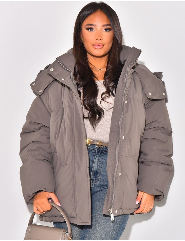 Gesteppte Oversize-Daunenjacke