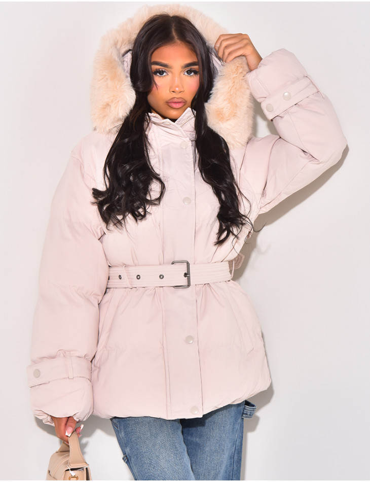 Faux Fur Padded Jacket