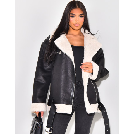 Sheepskin inner bomber