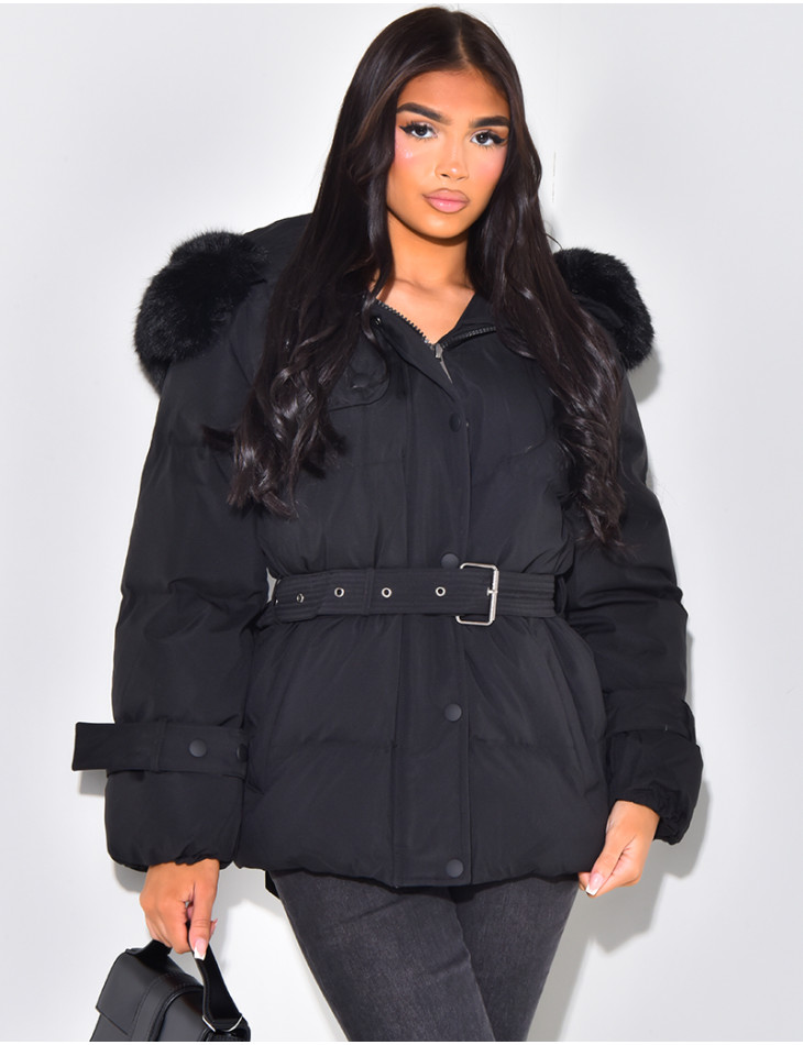 Faux Fur Padded Jacket