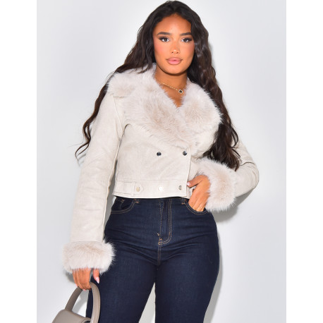 Perfecto with fur collar