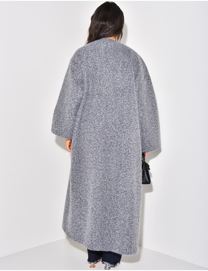 Manteau oversize en laine chine