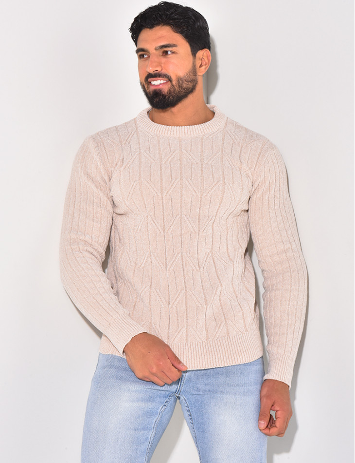 Pull en laine col rond