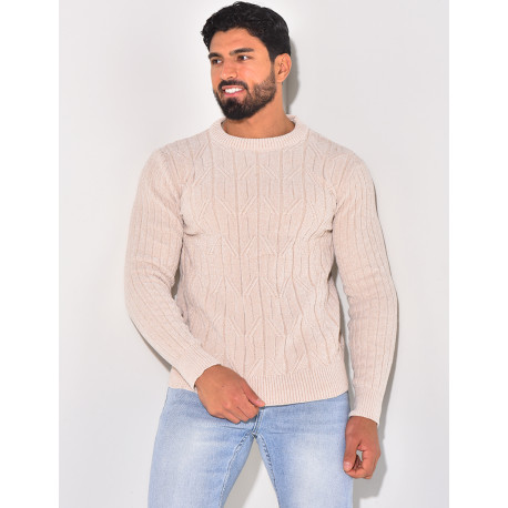 Pull en laine col rond