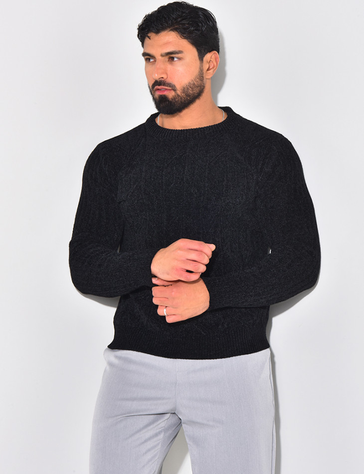 Pull en laine col rond