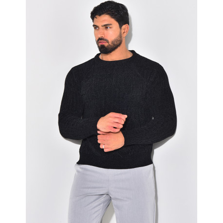 Pull en laine col rond