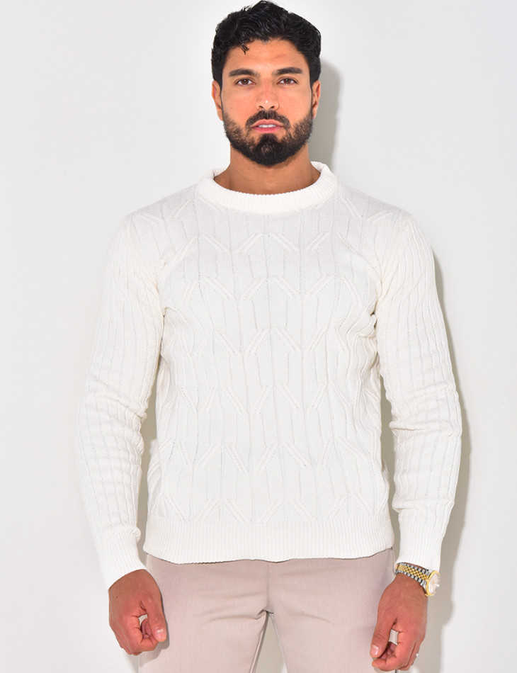 Pull en laine col rond