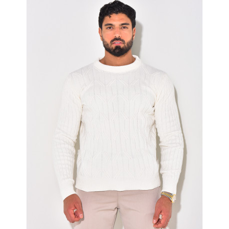 Pull en laine col rond