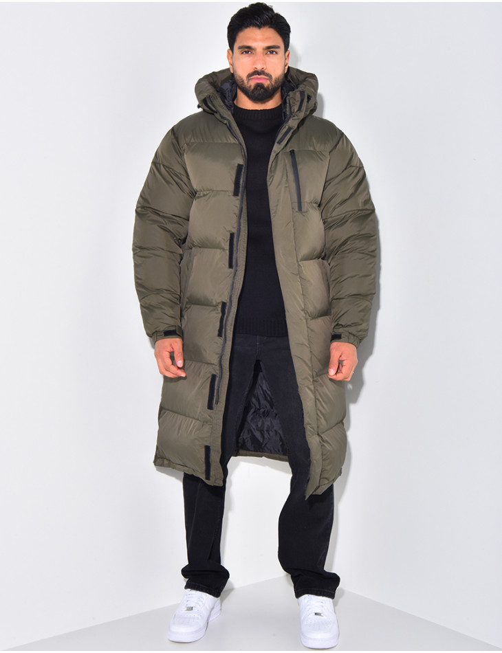 Long padded parka mens online