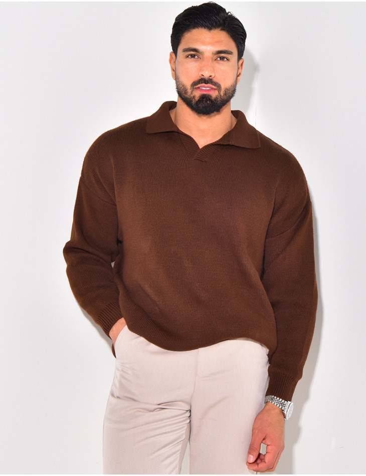 Men's Polo Sweater