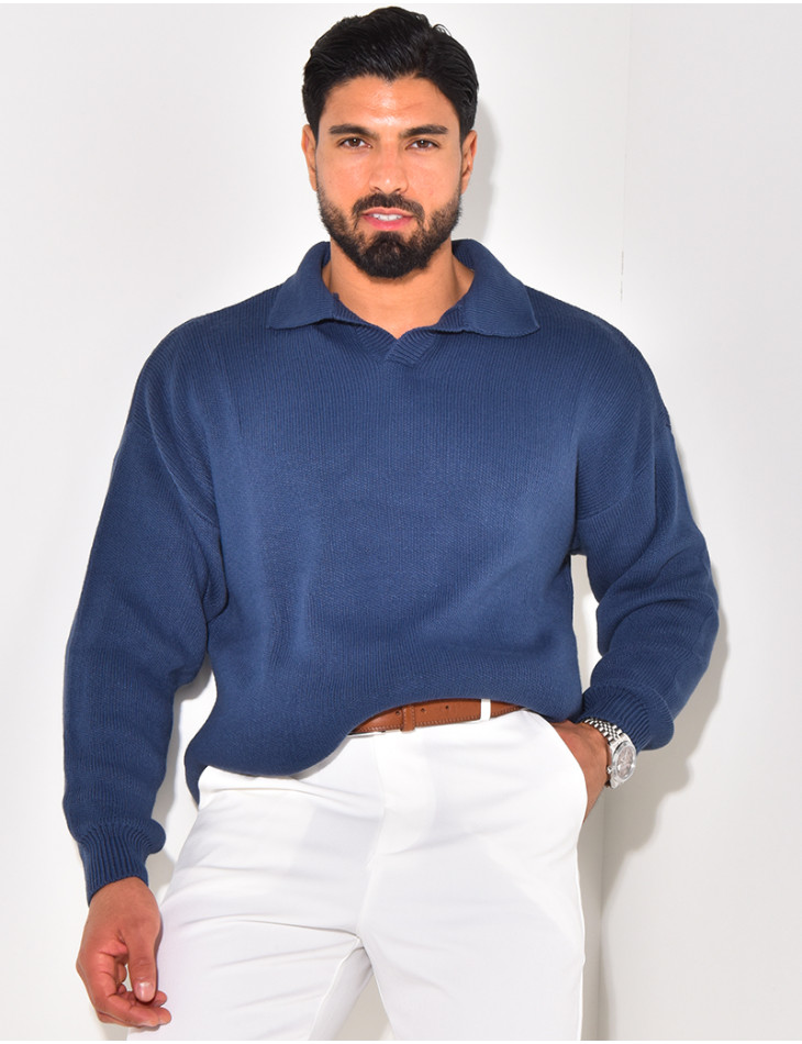 Men's Polo Sweater