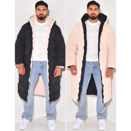 PARKA HOMME NOIR BEIGE