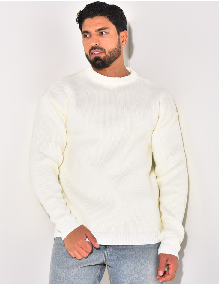 Pull en laine uni