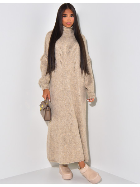 Long wool jumper dress hotsell