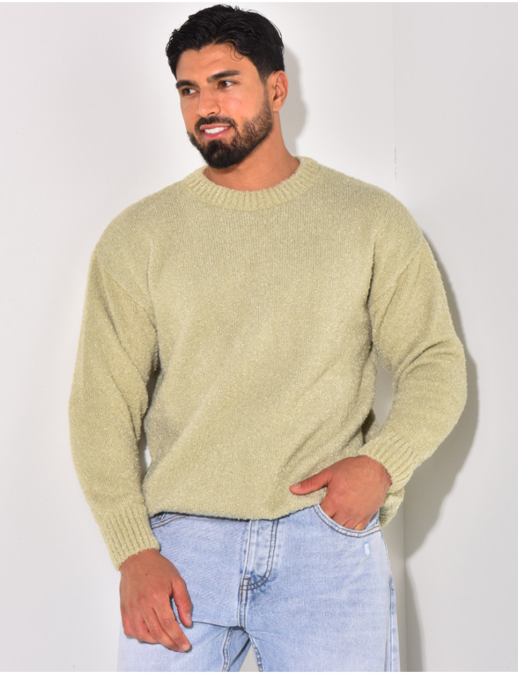 Pull en laine col rond