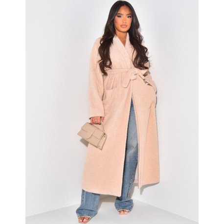 Soft Kimono coat to tie