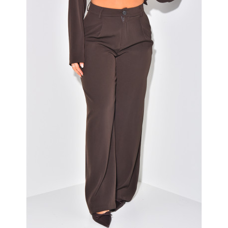 Pantalon de tailleurs coupe large