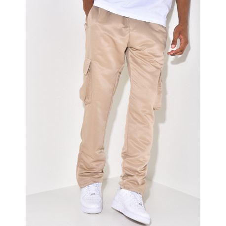 Pantalon à poches zip aux chevilles