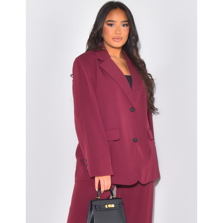 Oversized blazer with epaulettes