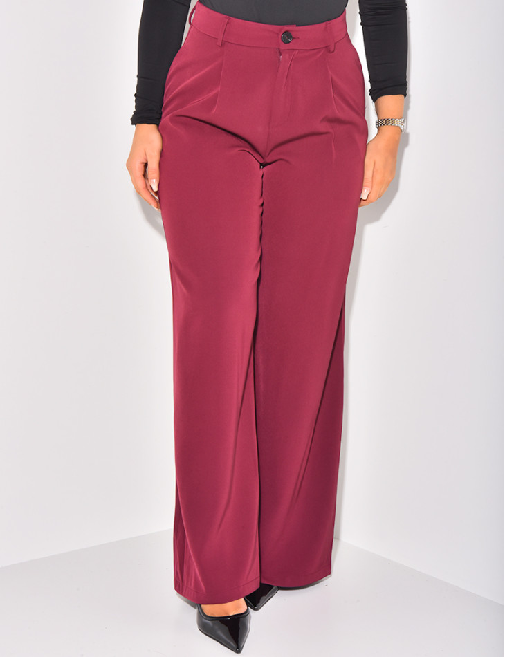 Pantalon de tailleur coupe large