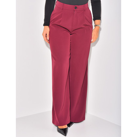 Wide-cut suit trousers