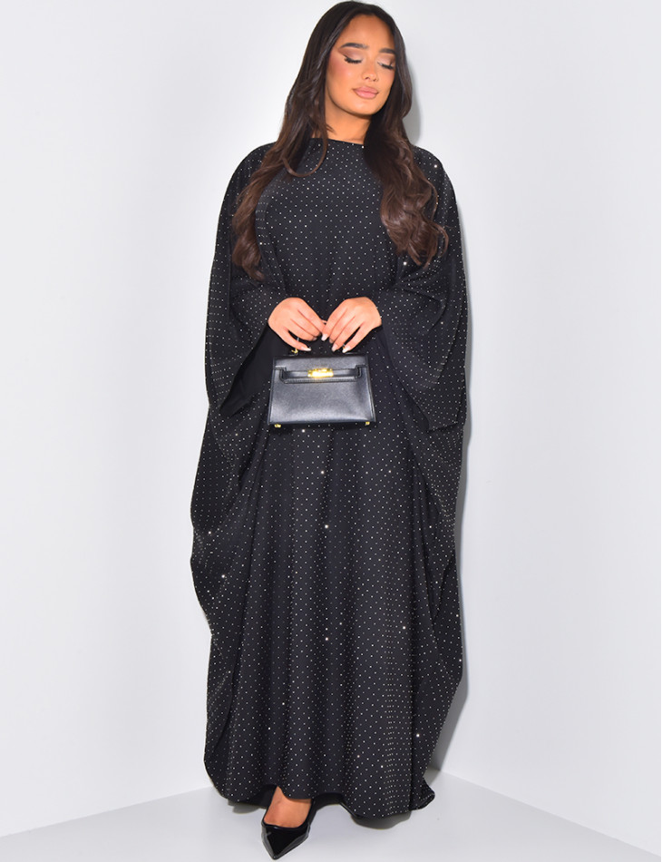 Abaya Schmetterling mit Strasssteinen