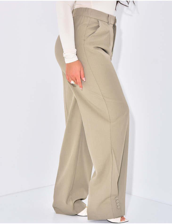 Pantalon de tailleur à boutons