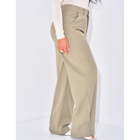 Pantalon de tailleur à boutons